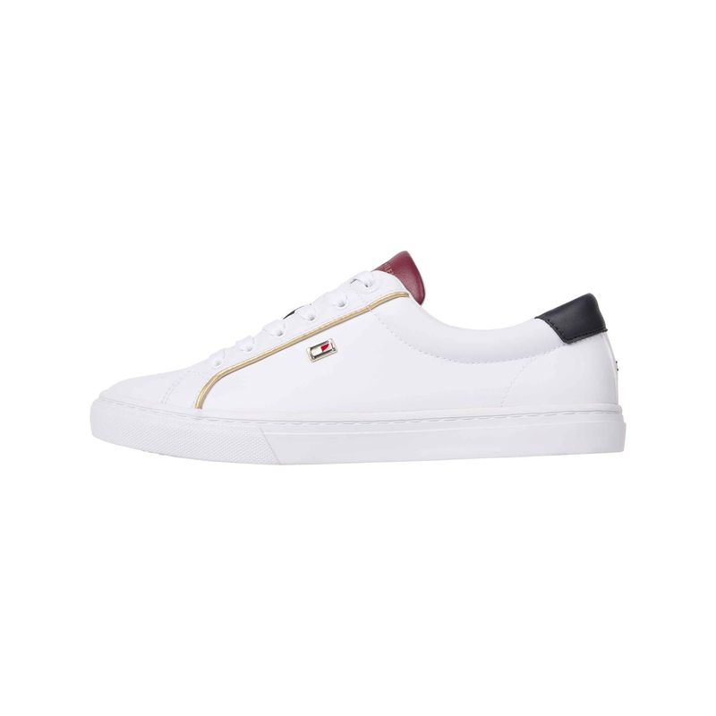 TOMMY HILFIGER - Tenis blanco con suela cupsole Tommy Hilfiger