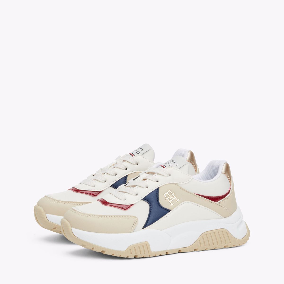 TOMMY HILFIGER - Tenis multicolor de corte bajo con cordones Tommy Hilfiger