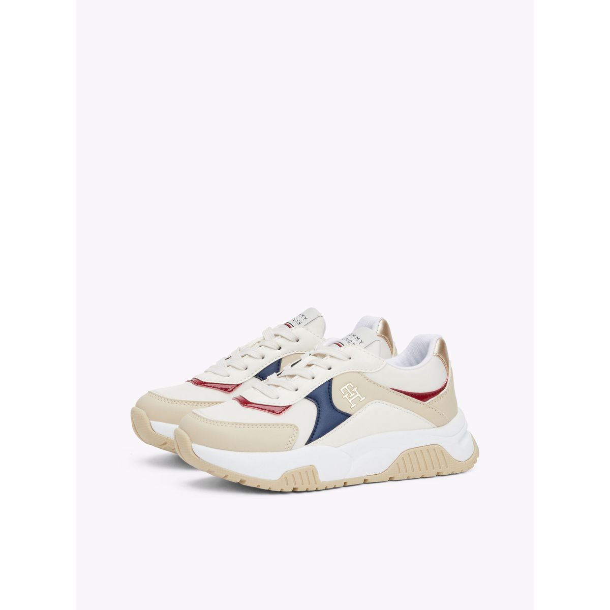 TOMMY HILFIGER - Tenis multicolor de corte bajo con cordones Tommy Hilfiger