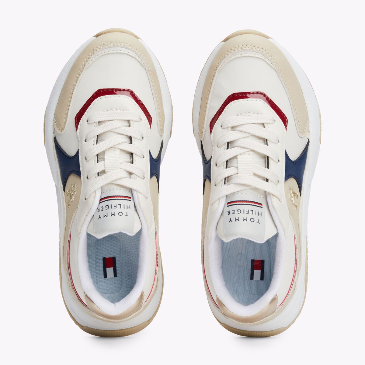 TOMMY HILFIGER - Tenis multicolor de corte bajo con cordones Tommy Hilfiger