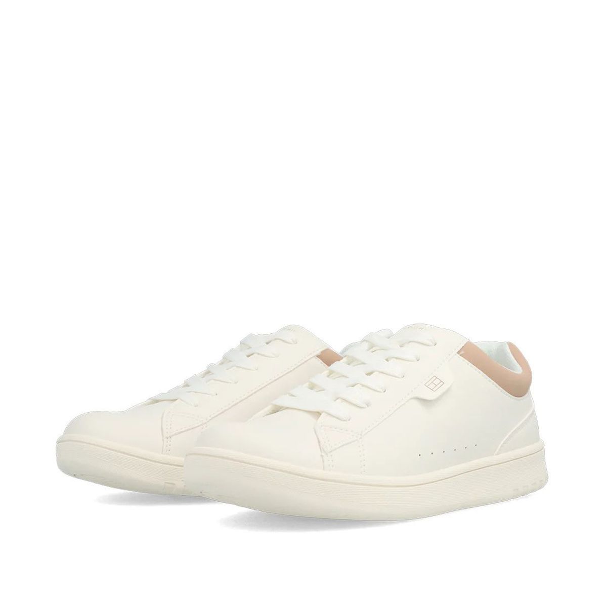 TOMMY HILFIGER - Tenis blanco de corte bajo con cordones Tommy Hilfiger
