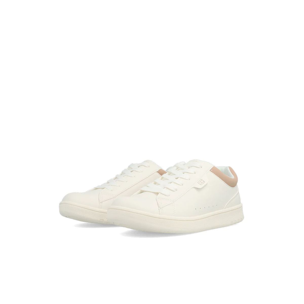 TOMMY HILFIGER - Tenis blanco de corte bajo con cordones Tommy Hilfiger