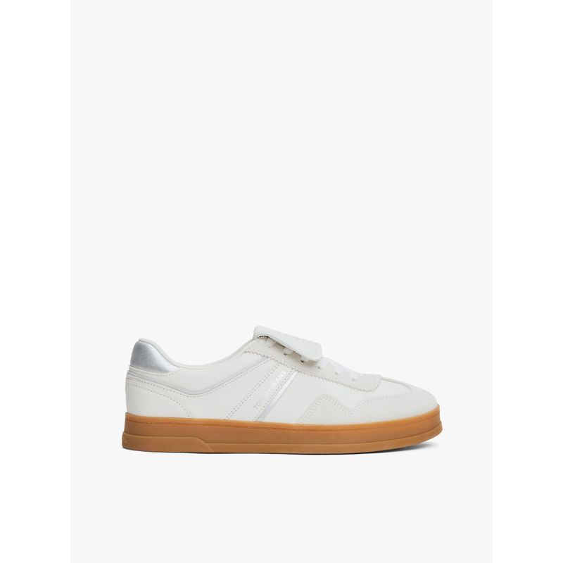 TOMMY HILFIGER - Tenis gris The Greenwich metalizadas Tommy Hilfiger