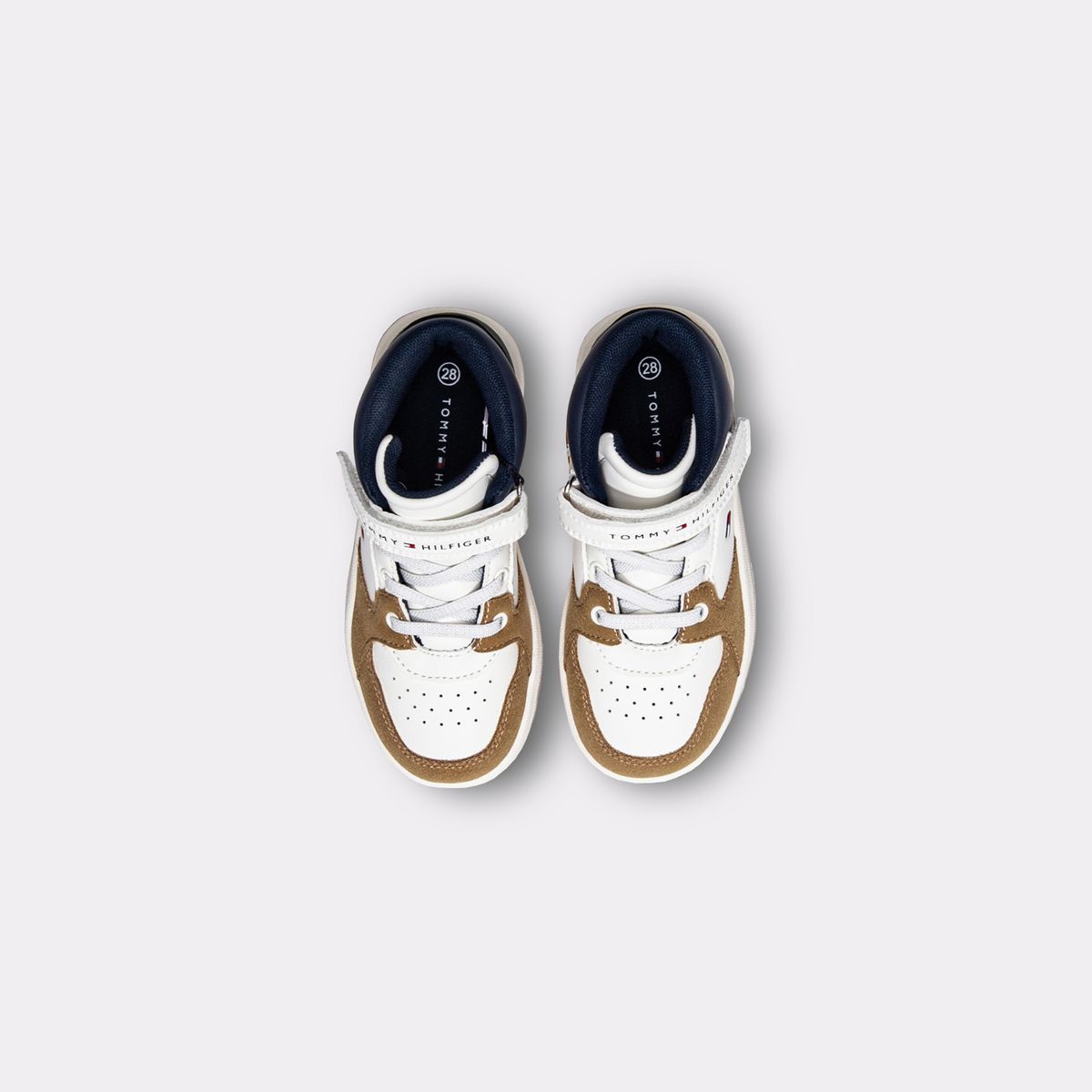 TOMMY HILFIGER - Tenis multicolor de corte alto con velcro y cordones Tommy Hilfiger