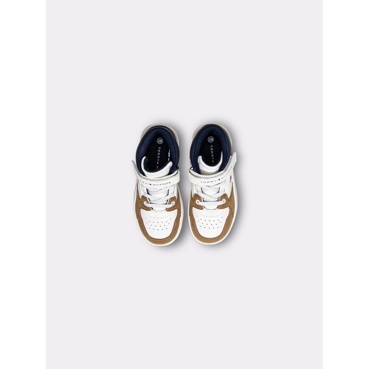 TOMMY HILFIGER - Tenis multicolor de corte alto con velcro y cordones Tommy Hilfiger