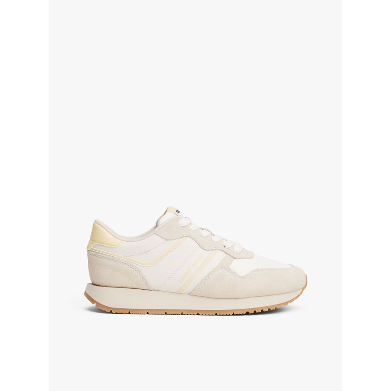TOMMY HILFIGER - Tenis amarillo de running en ante ligero Tommy Hilfiger