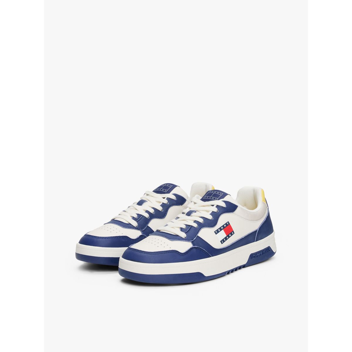 TOMMY HILFIGER - Tenis azul de Cuero color block Tommy Hilfiger