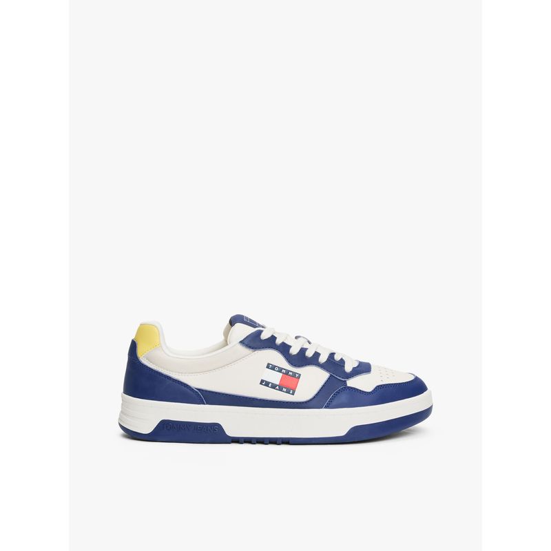 TOMMY HILFIGER - Tenis azul de Cuero color block Tommy Hilfiger