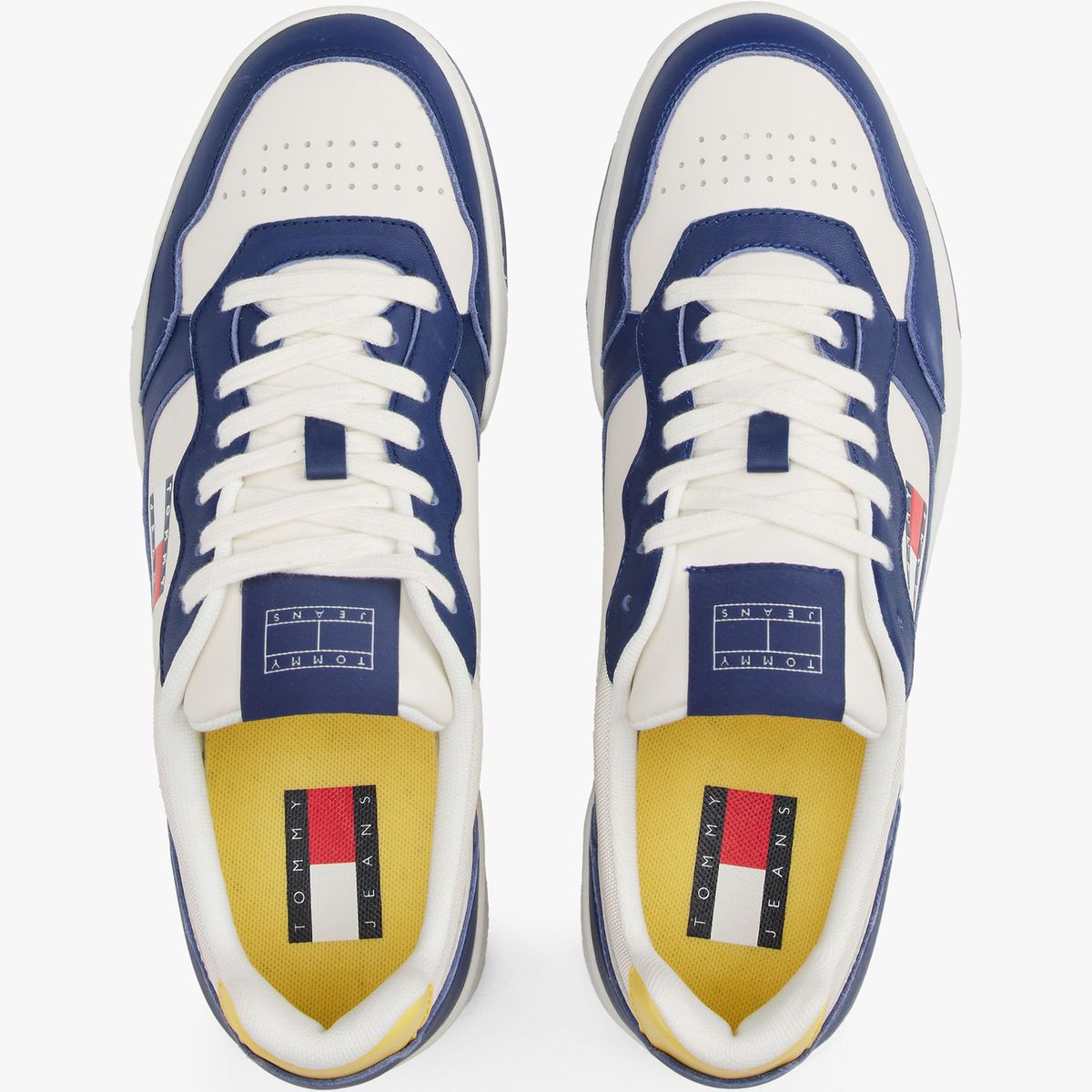 TOMMY HILFIGER - Tenis azul de Cuero color block Tommy Hilfiger
