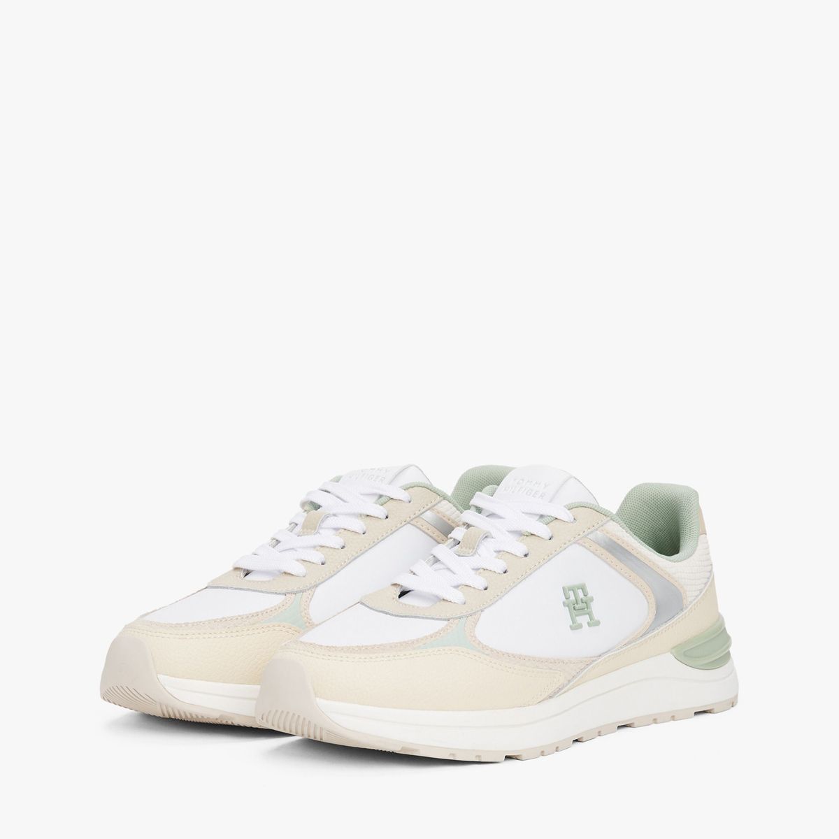 TOMMY HILFIGER - Tenis multicolor con texturas mixtas Tommy Hilfiger