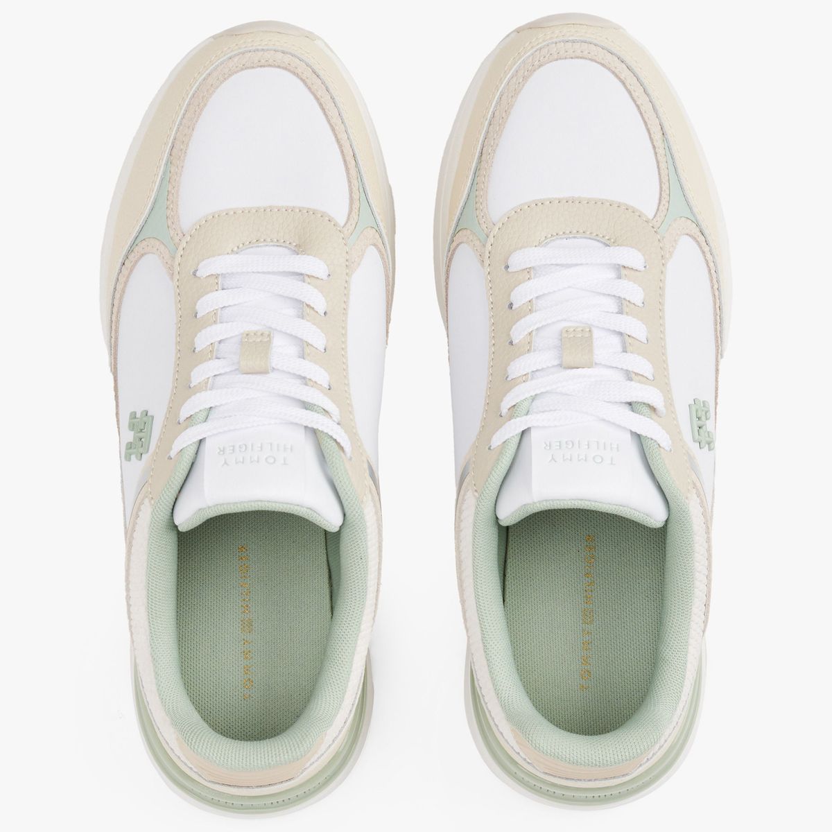 TOMMY HILFIGER - Tenis multicolor con texturas mixtas Tommy Hilfiger