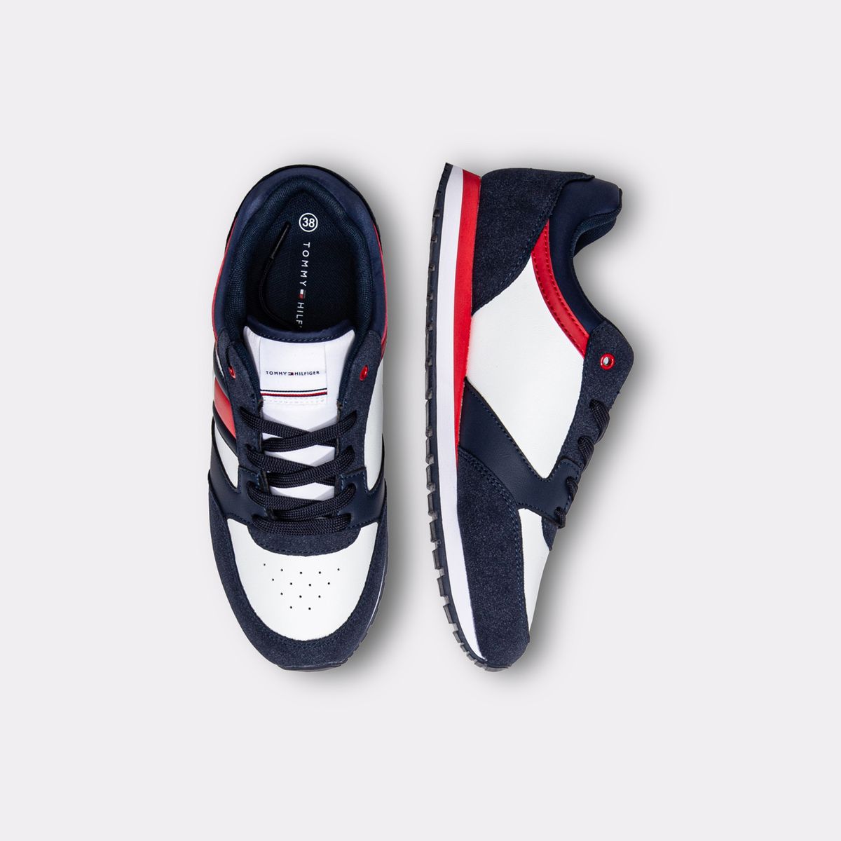 TOMMY HILFIGER - Tenis multicolor de corte bajo con cordones Tommy Hilfiger