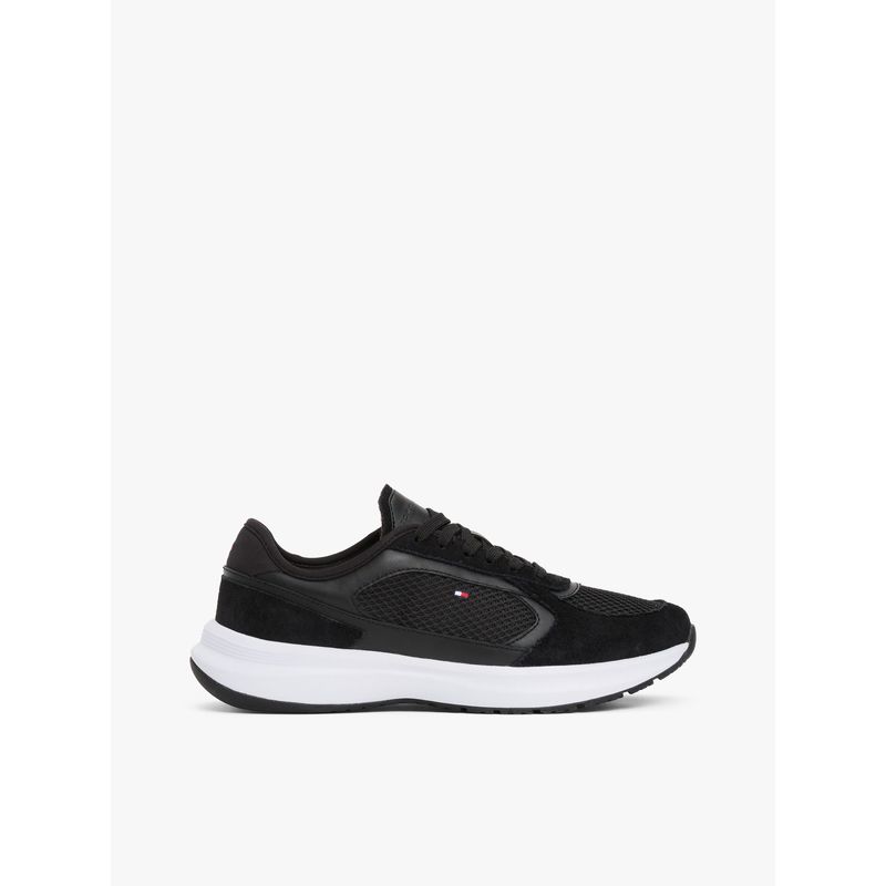 TOMMY HILFIGER - Tenis negro texturizadas estilo running Tommy Hilfiger