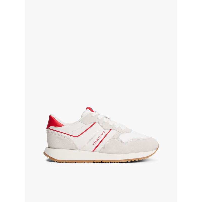 TOMMY HILFIGER - Tenis rojo de running en ante ligero Tommy Hilfiger