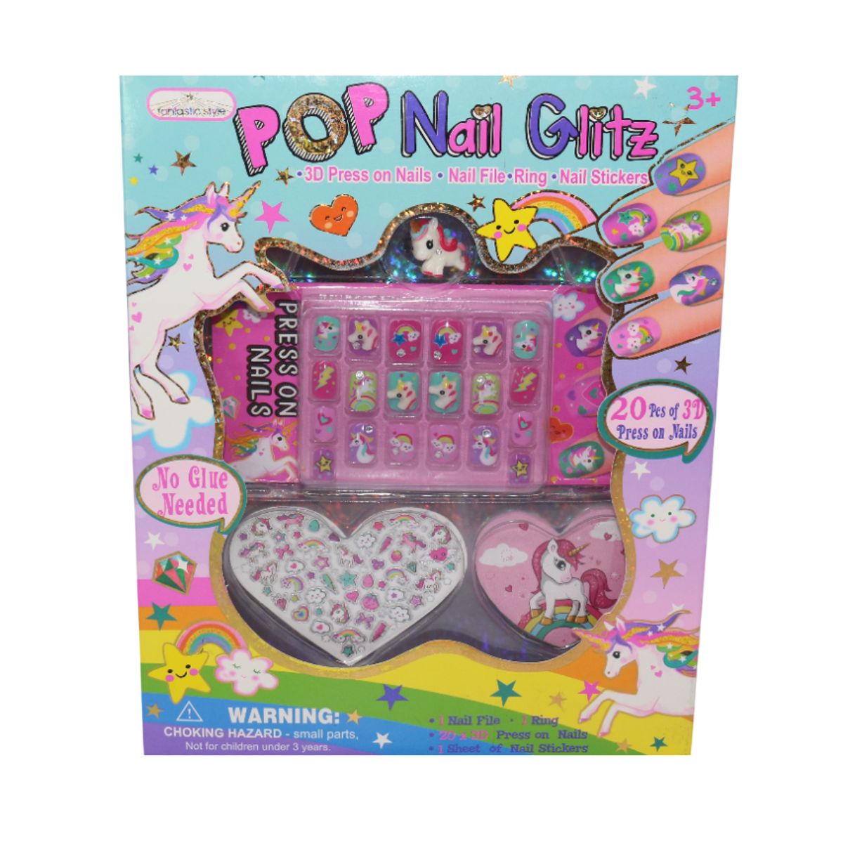 JUGUETELANDIA - Set Belleza Uñas Unicornio Caja