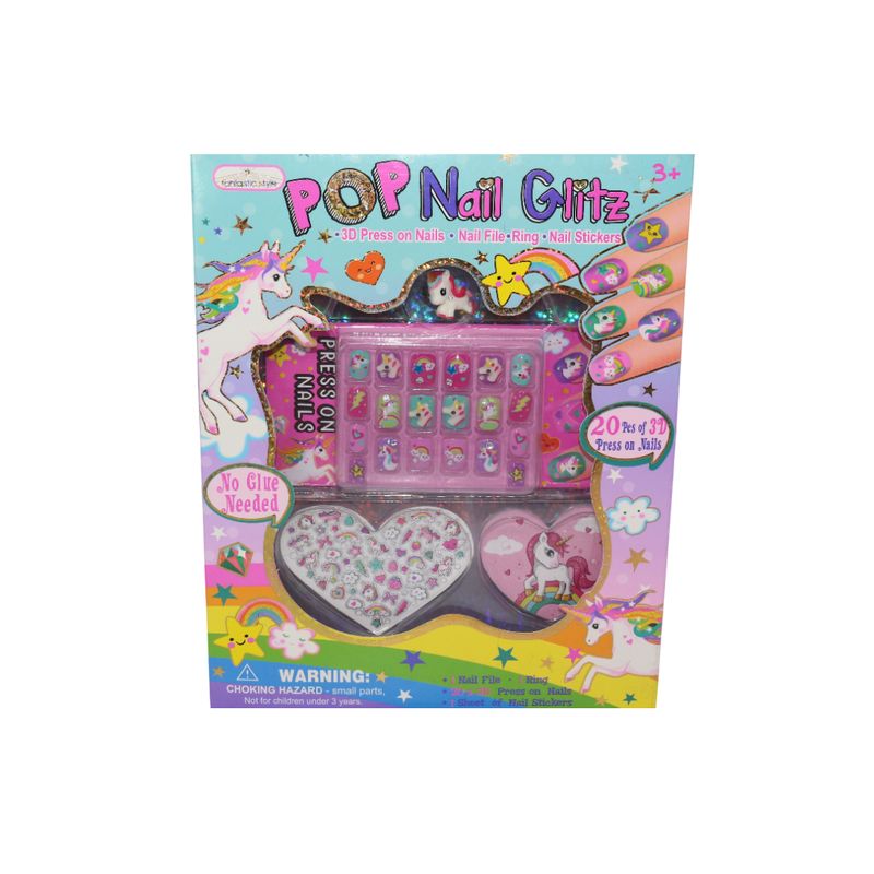 JUGUETELANDIA - Set Belleza Uñas Unicornio Caja