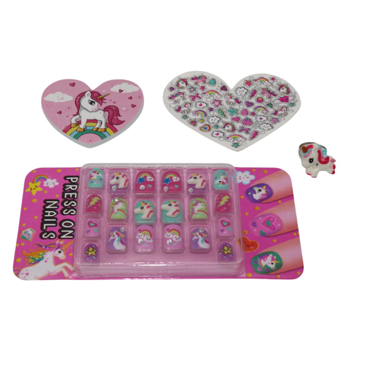 JUGUETELANDIA - Set Belleza Uñas Unicornio Caja