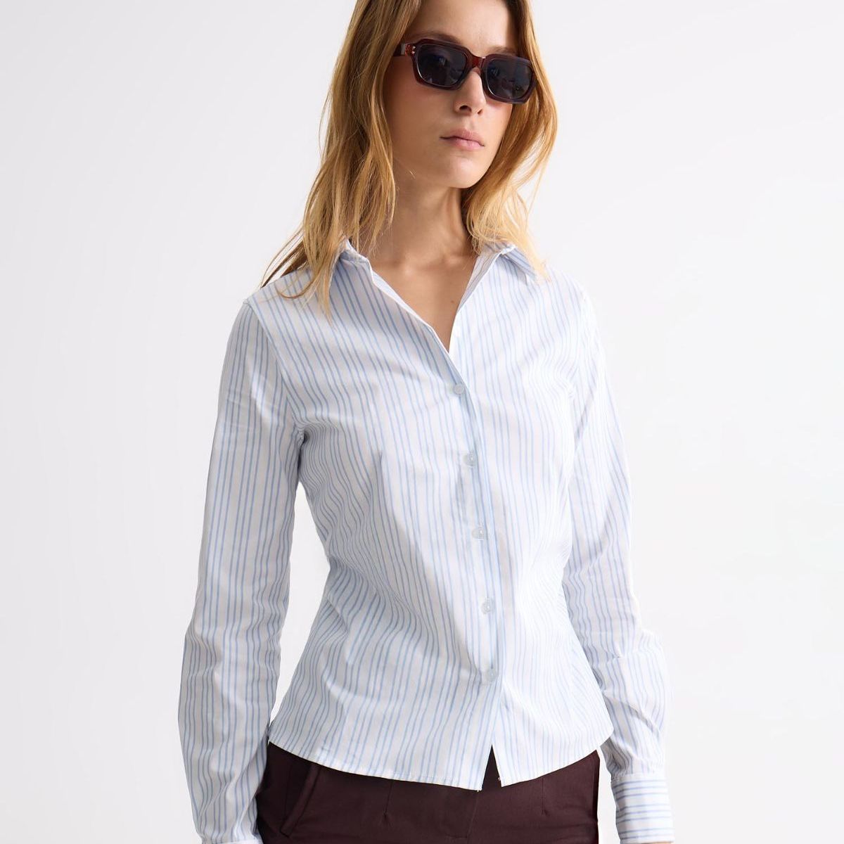 SEVEN SEVEN - Blusa Para Mujer Manga Larga Color Azul Marca Seven Seven #28124102