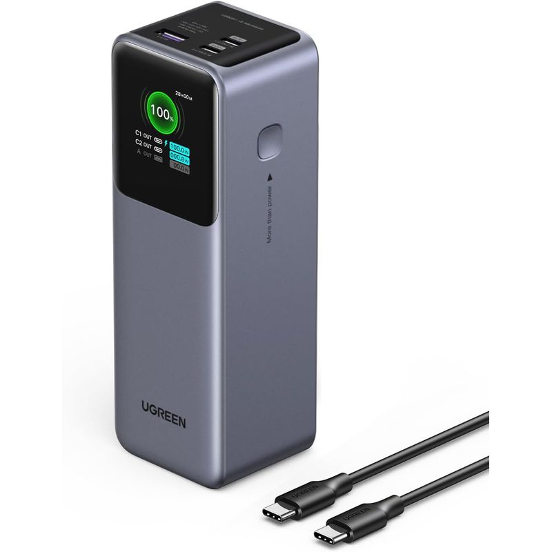 UGREEN - Ugreen Nexode Powerbank 25000mah - 200w Ultra Rápida CARGA HASTA UN PC