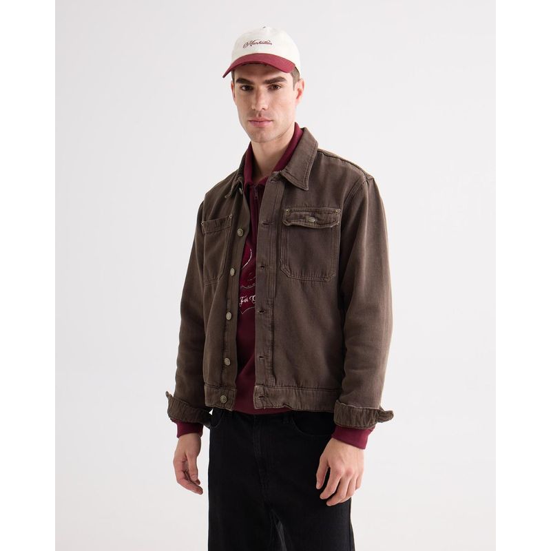 SEVEN SEVEN - Chaqueta Para Hombre Trucker Color Café Marca Seven Seven #45080464