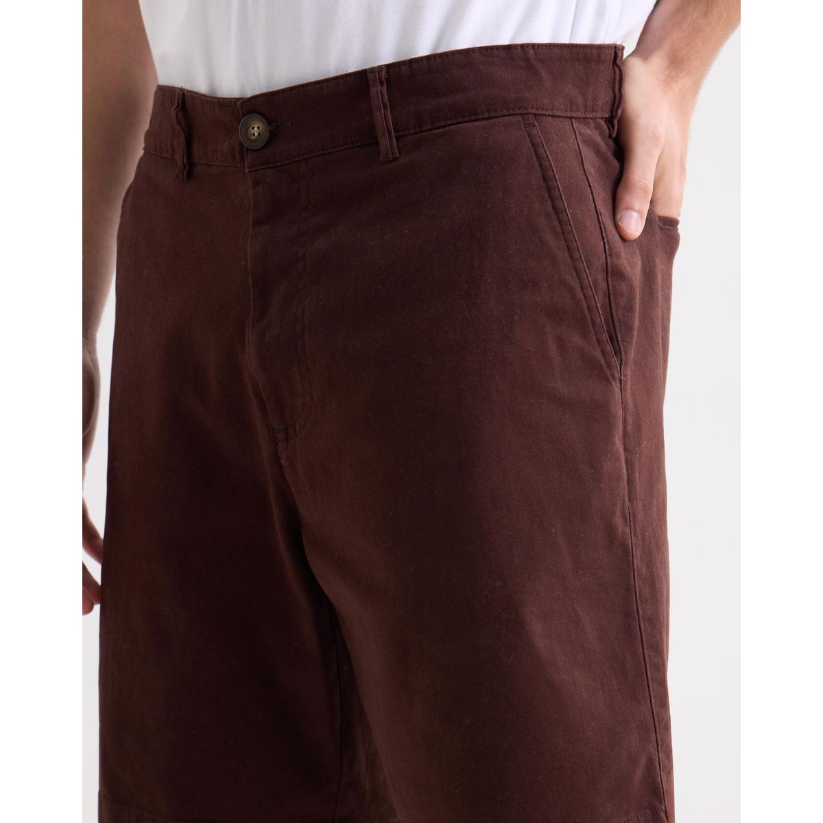 SEVEN SEVEN - Bermuda Para Hombre Regular Largo Color Café Marca Seven Seven #45100720