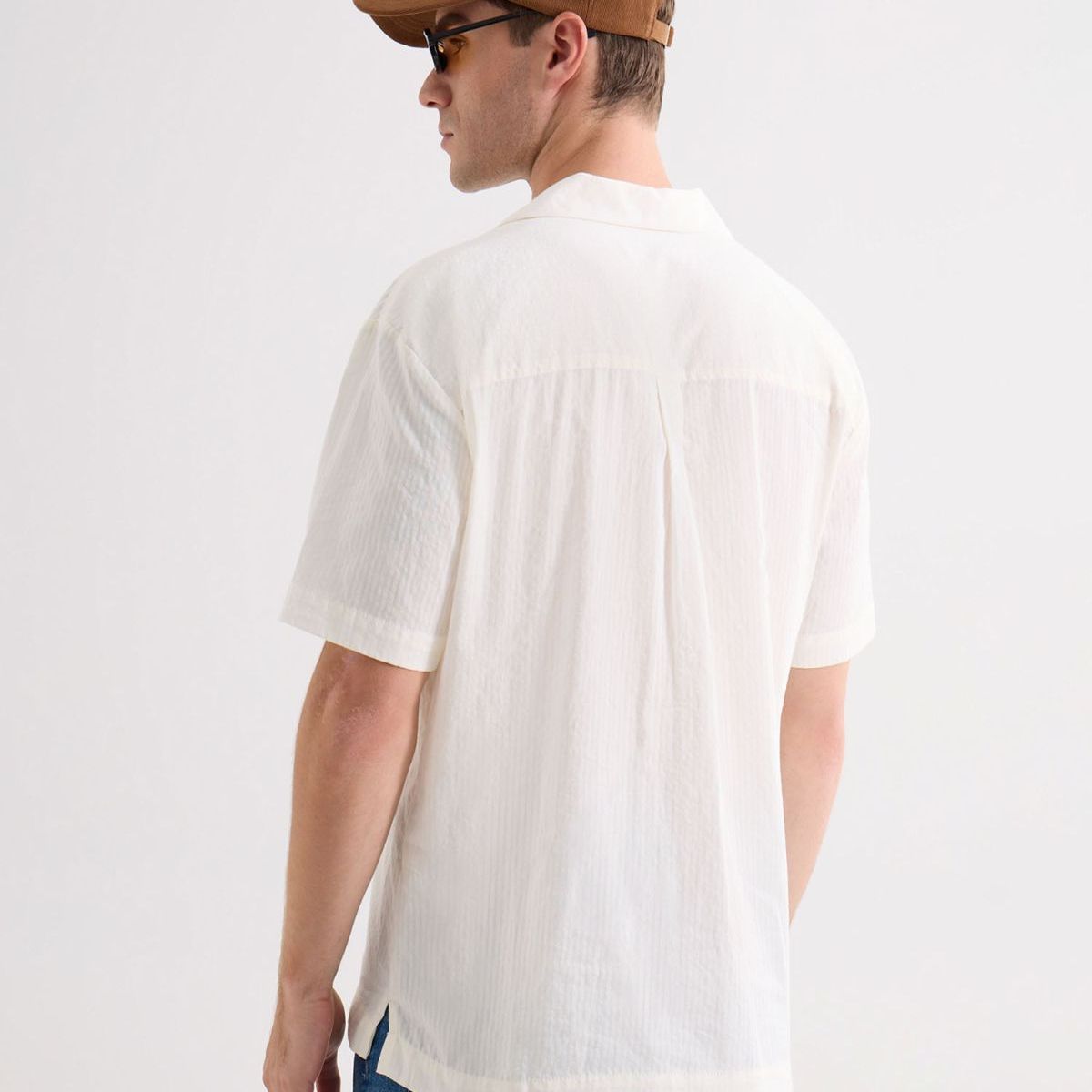 SEVEN SEVEN - Camisa De Hombre  Color Crema Marca Seven Seven #45012186