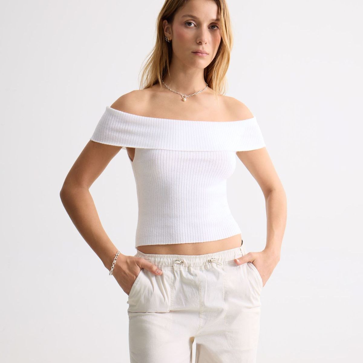 SEVEN SEVEN - Camiseta Para Mujer Manga Sisa Moda Color Crudo Marca Seven Seven #28096270