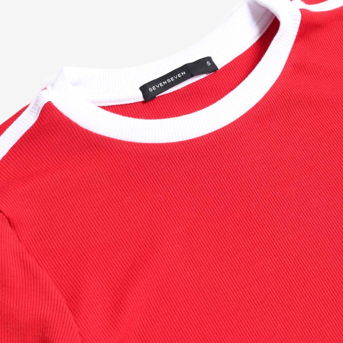 SEVEN SEVEN - Camiseta De Mujer  Color Rojo Marca Seven Seven #28096395
