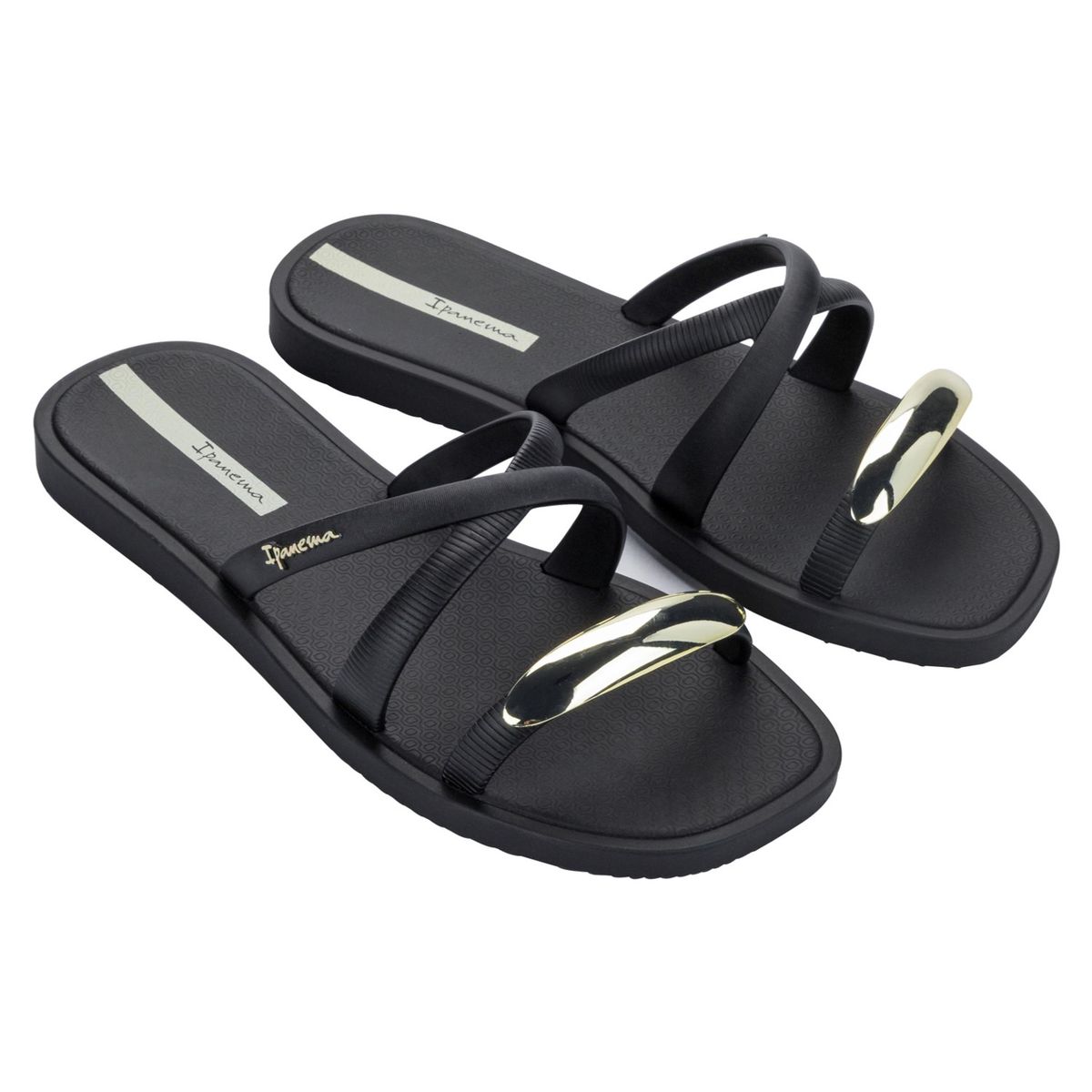 IPANEMA - SANDALIAS MUJER NEGRO IPANEMA METAL CHIC SLIDE 27380-BQ417