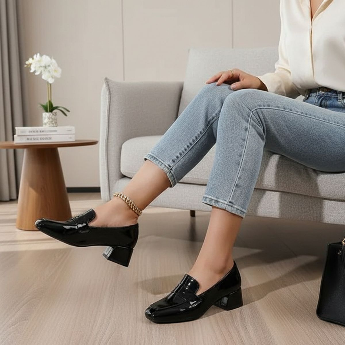 NACIONAL - Tacones Charol Mujer Elegante