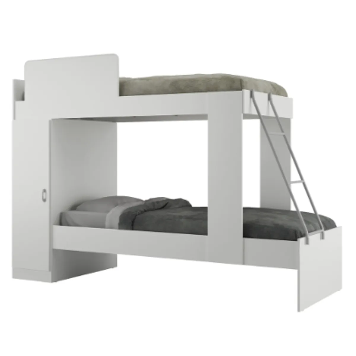 GENERICO - Camarote Litera Blanca con Closet incluido Multifuncional Sin colchones