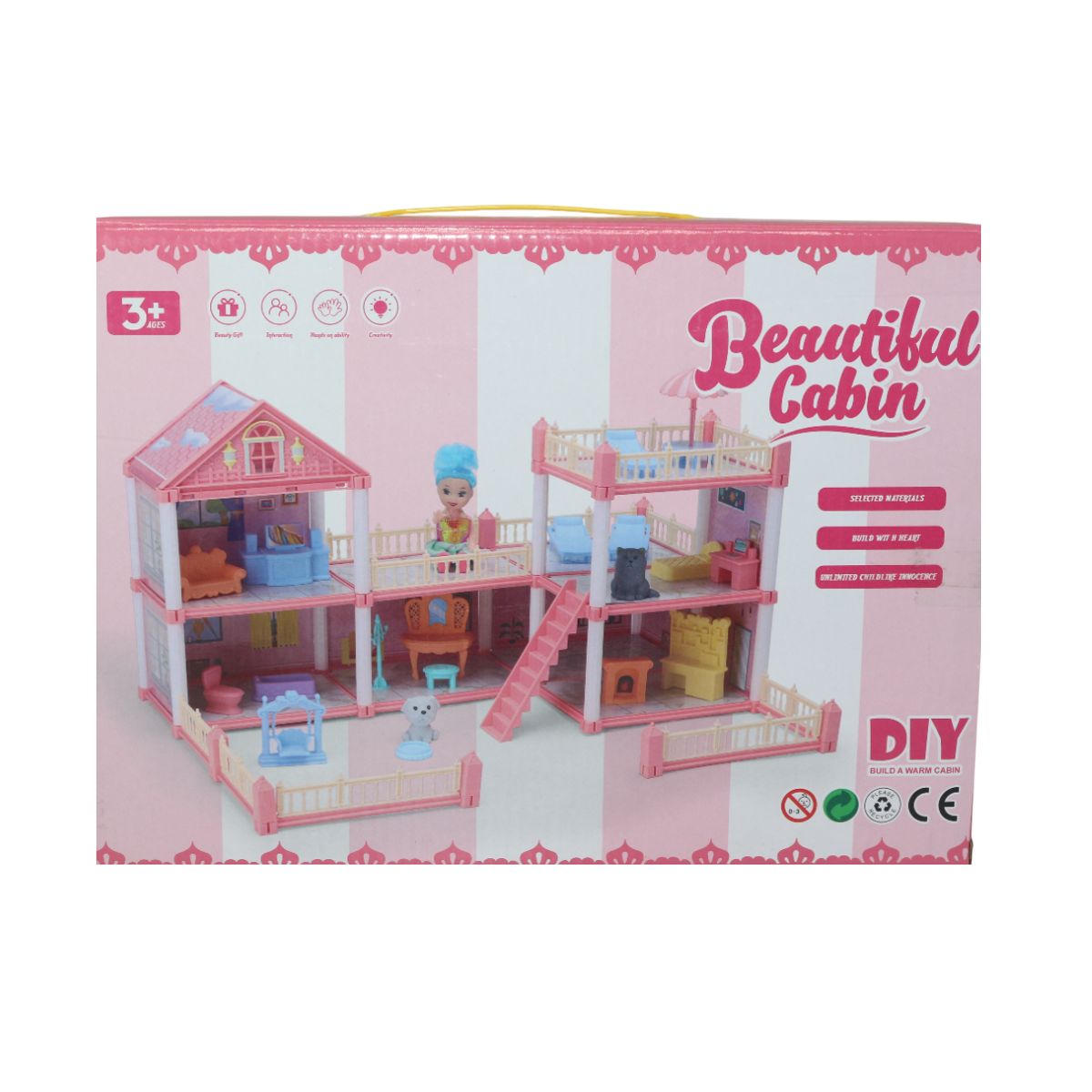 JUGUETELANDIA - Villa Beautiful Caja Casa para Muñecas