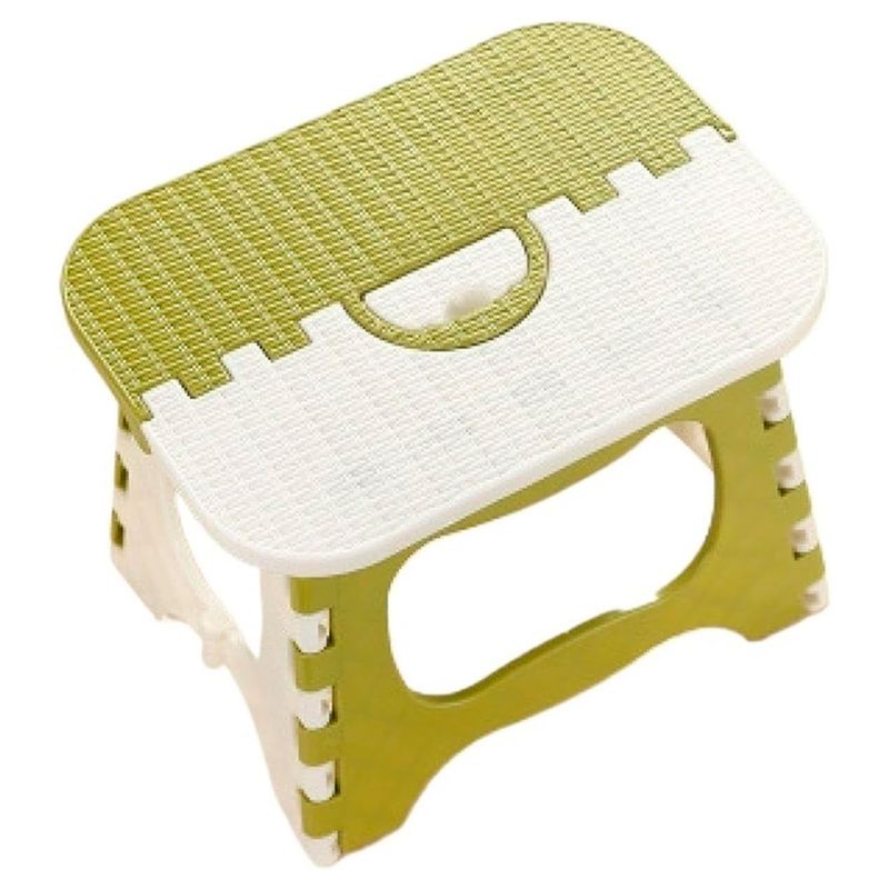GENERICO - Silla Butaco Banco Plegable Plástico Hogar Baño Resistente Verde