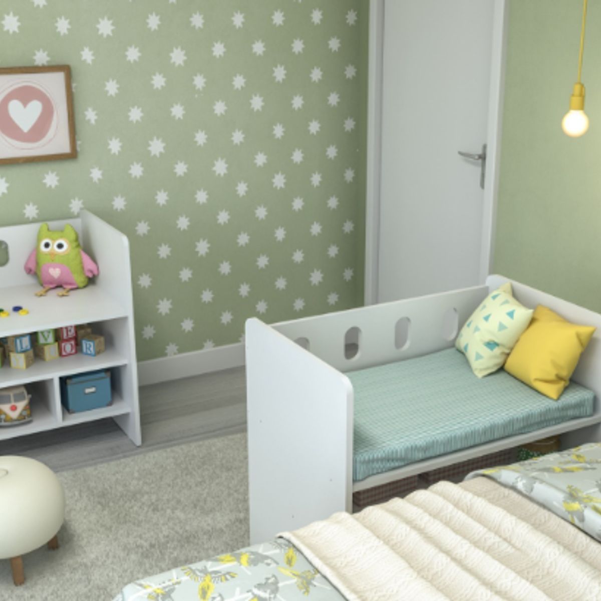 GENERICO - Cuna Colecho Blanca Para Bebe Angels Multifuncional