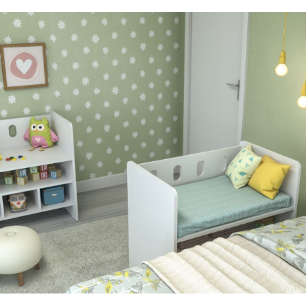 GENERICO - Cuna Colecho Blanca Para Bebe Angels Multifuncional