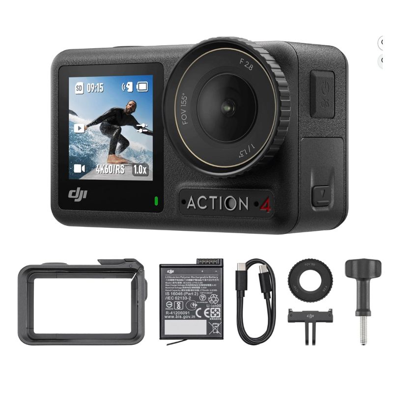 DJI - Dji Osmo Action 4 Essential Impermeable De 4k/120 Negro