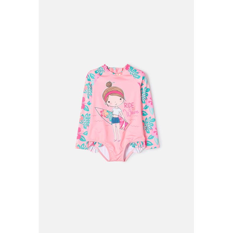 LITTLEMIC - Vestido de baño LittleMic enterizo niña