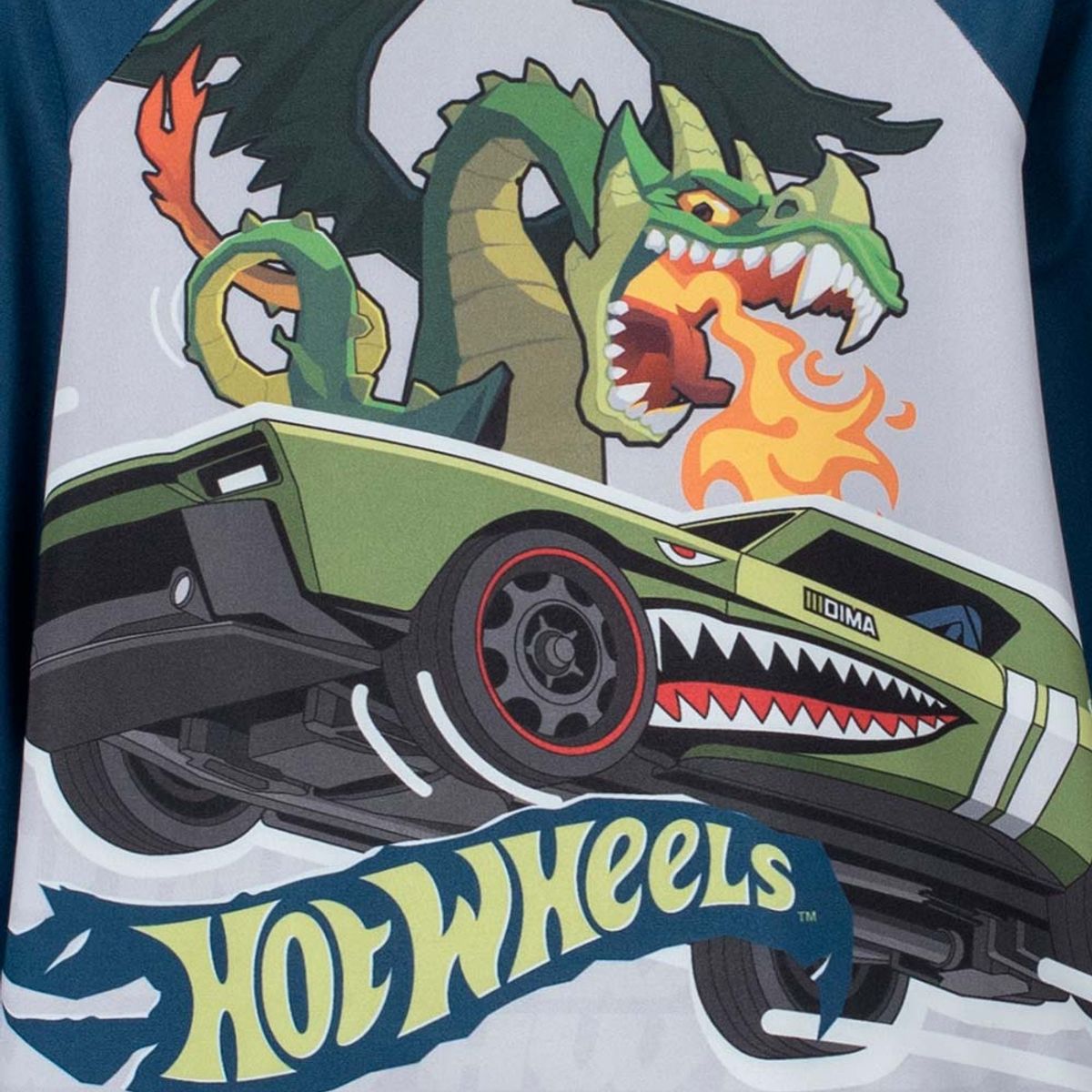 HOT WHEELS - Conjunto de baño Hot Wheels manga larga niño