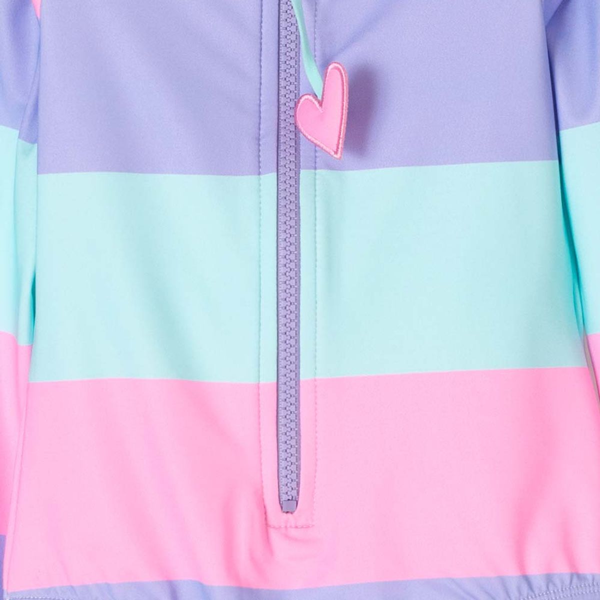 LITTLEMIC - Vestido de baño LittleMic multicolor manga larga para niña 2T a 5T