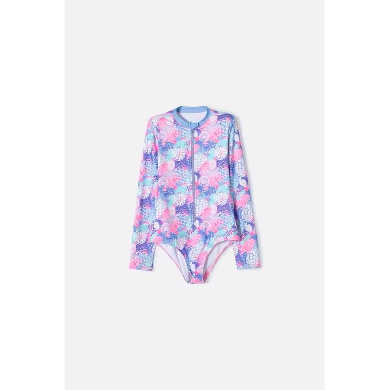 MIC - Vestido de baño de Mic con cierre multicolor para niña
