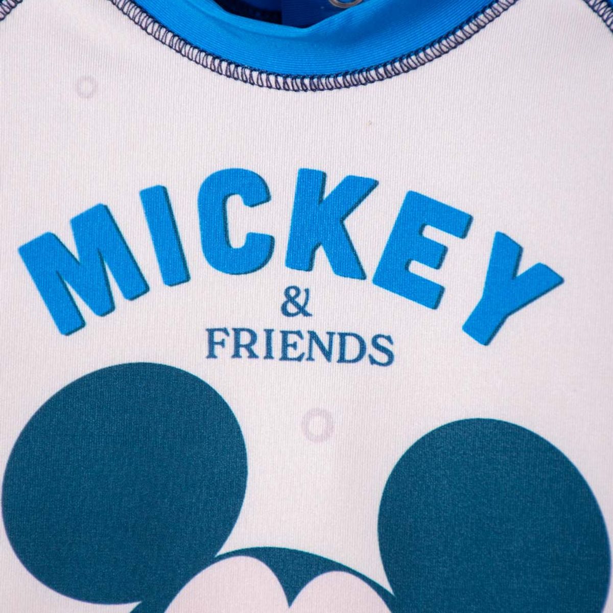 DISNEY - Conjunto de baño de Mickey Mouse azul manga larga para bebé niño