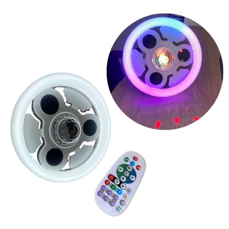 GENERICO - Bombillo Parlante Discoteca Audio rítmico Bluetooth RGB