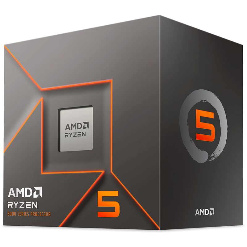 AMD - Procesador AMD Ryzen 5 8400F AM5 (4.2GHz-4.7GHz) Fan/Vídeo