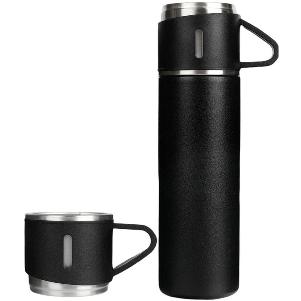 MULTIPLACE COLOMBIA - Termo bebidas calientes y frías 500 ml en acero inoxidable fino Negro