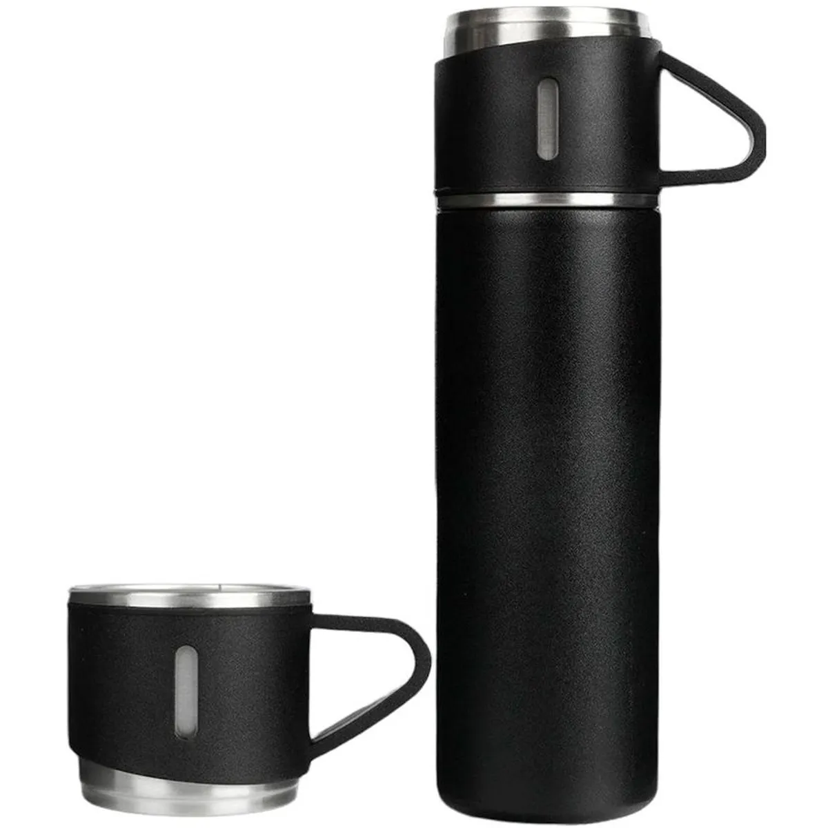 MULTIPLACE COLOMBIA - Termo bebidas calientes y frías 500 ml en acero inoxidable fino Negro