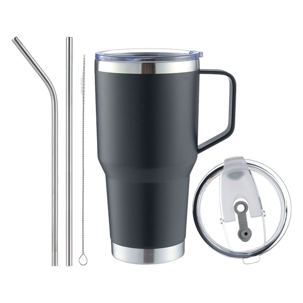 MULTIPLACE COLOMBIA - Termo bebidas calientes y frías 500 ml acero inoxidable Negro