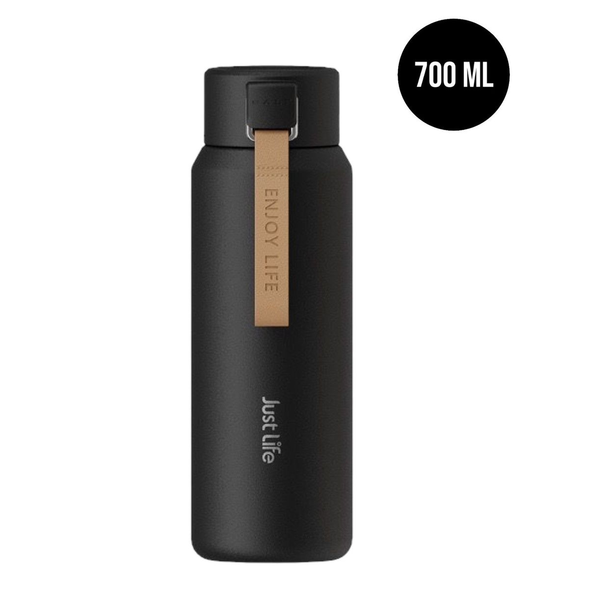 MULTIPLACE COLOMBIA - Termo bebidas calientes y frías 500 ml acero inoxidable Negro