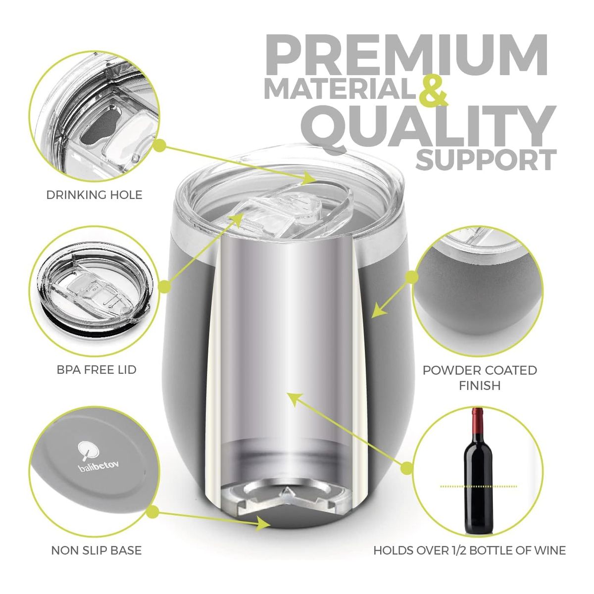 MULTIPLACE COLOMBIA - Termo Vaso Termico Acero Mug Mate Vino Te Café 354 ml Rosa