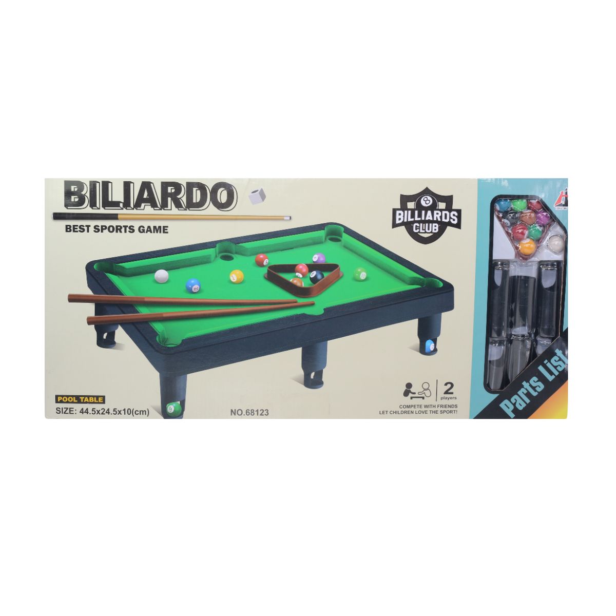 JUGUETELANDIA - Billar Pool Biliardo Caja