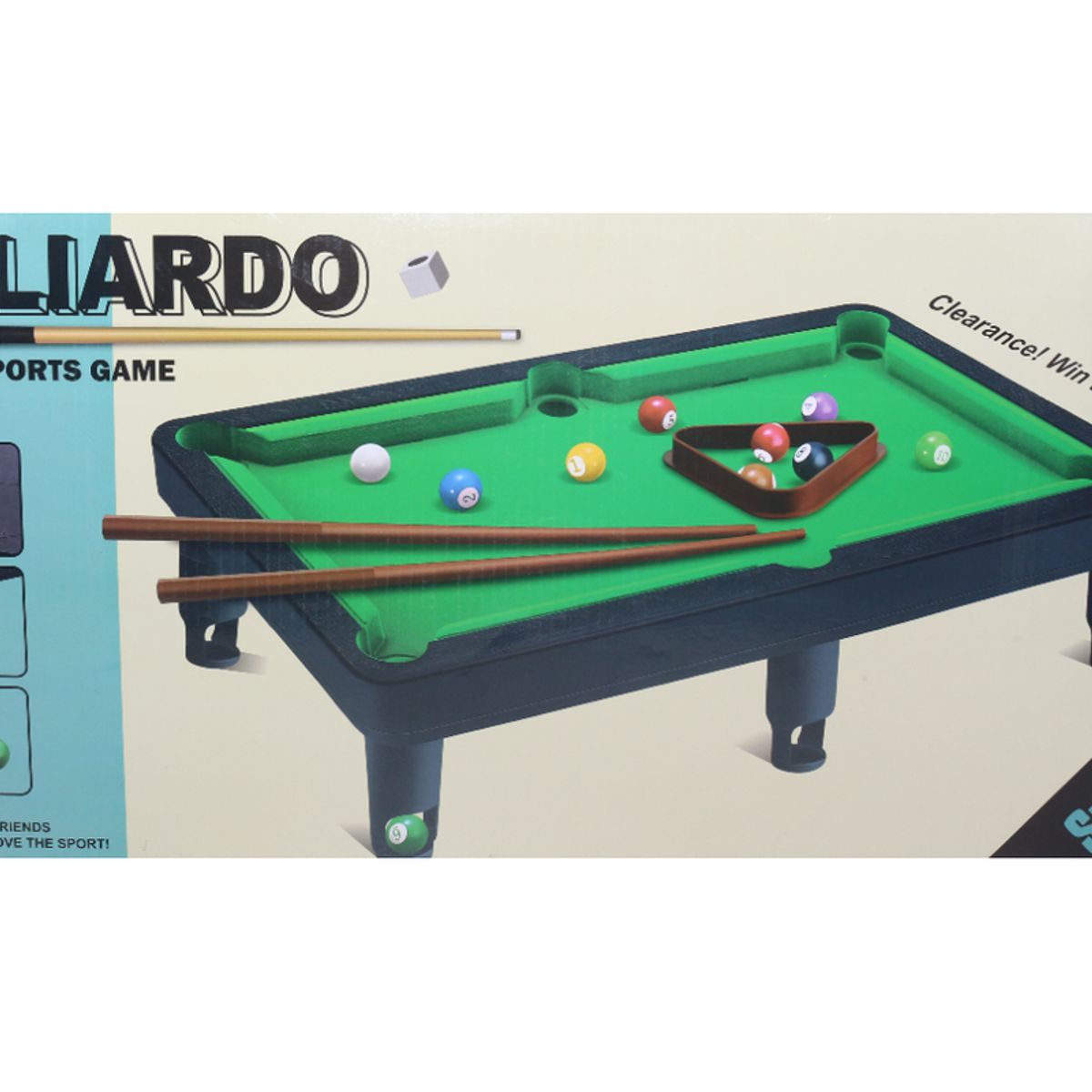 JUGUETELANDIA - Billar Pool Biliardo Caja